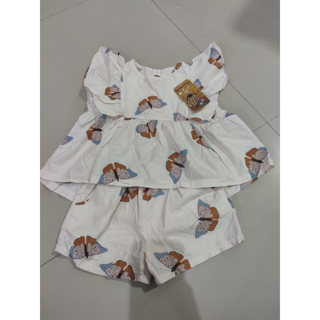 gingersnaps setelan baju dan celana anak perempuan usia 2-3 tahun new
