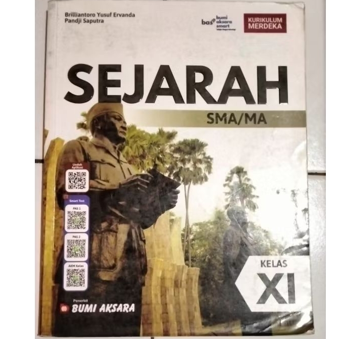 BUKU SEJARAH BUMI AKSARA SMA KELAS 11 ( BEKAS )