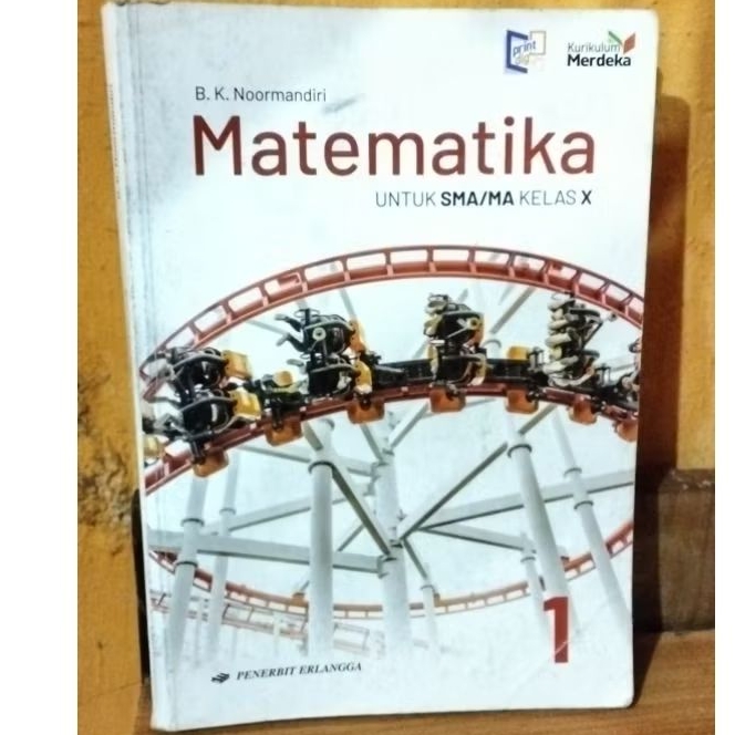 BUKU MATEMATIKA ERLANGGA SMA KELAS 10 ( BEKAS )