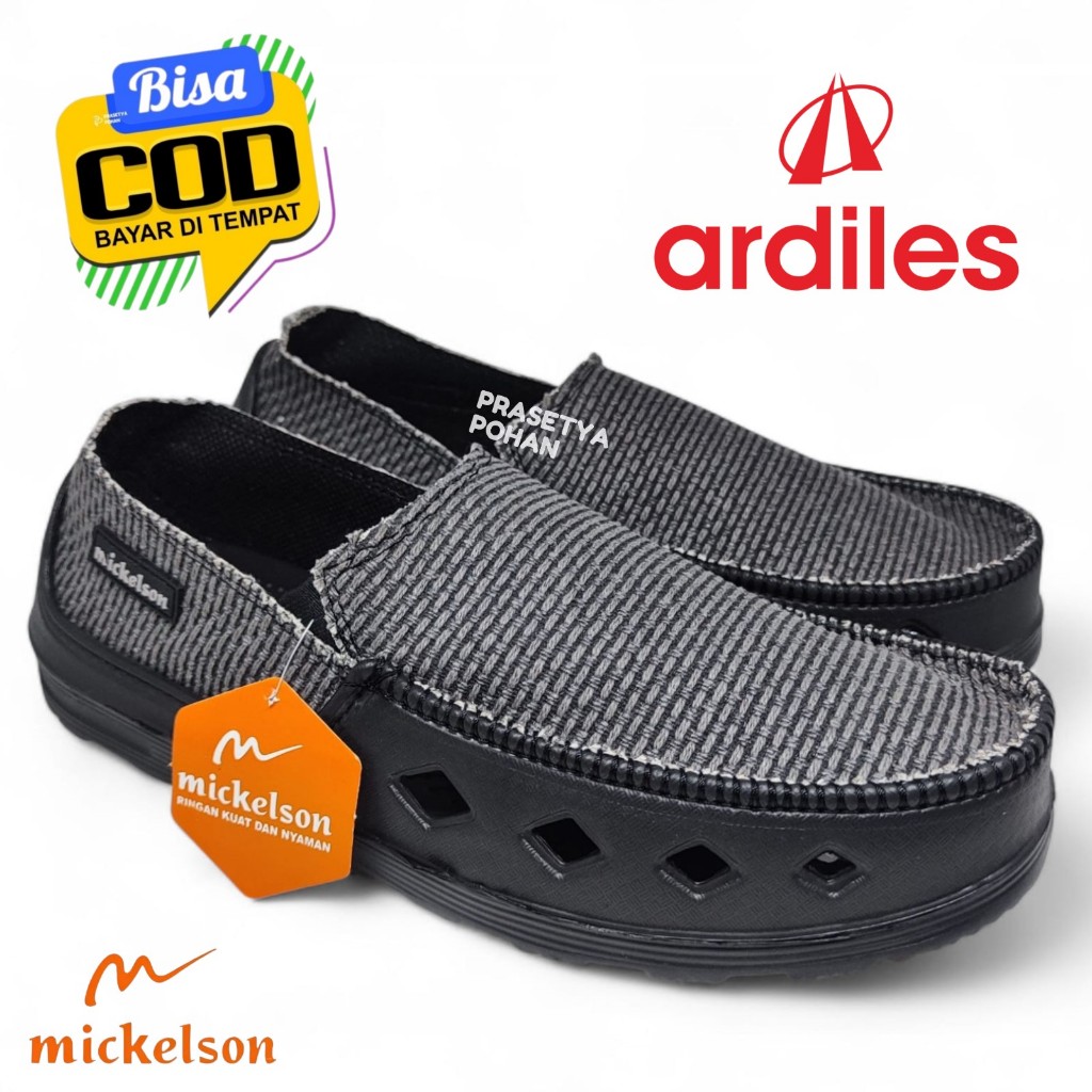 Sepatu Ardiles Pria Mansion Hitam - Slip On Pria Ardiles Mansion