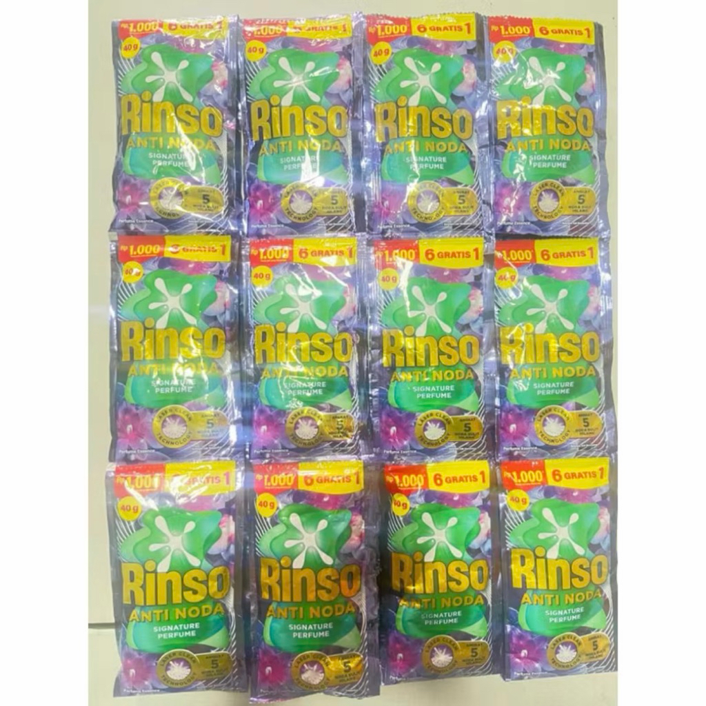 Rinso molto cair 40gr anti noda 1 renceng 6 sachet Parfum essence