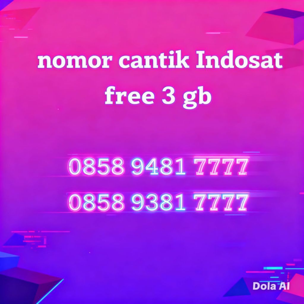 kartu perdana Indosat cantik ekor 7777
