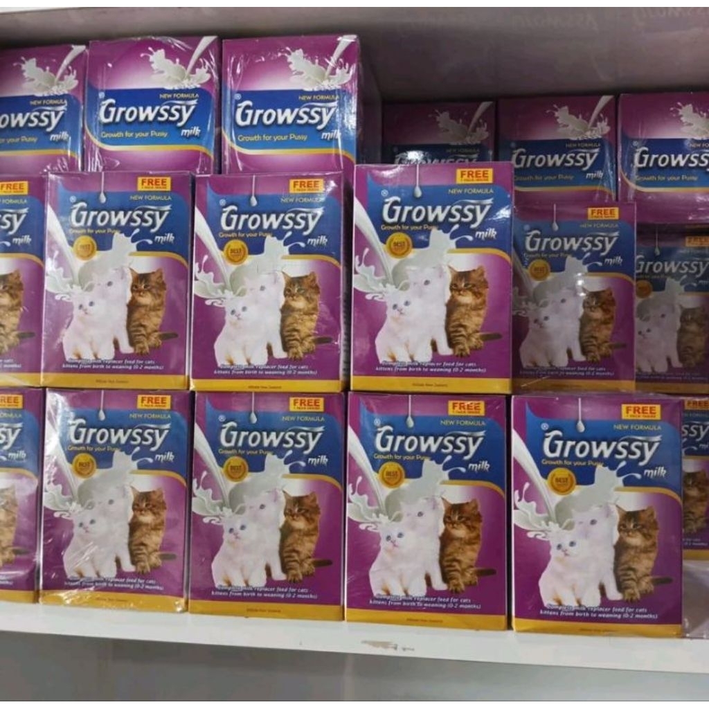 Susu Growssy Susu kucing Anakan kitten susu formula kucing bayi