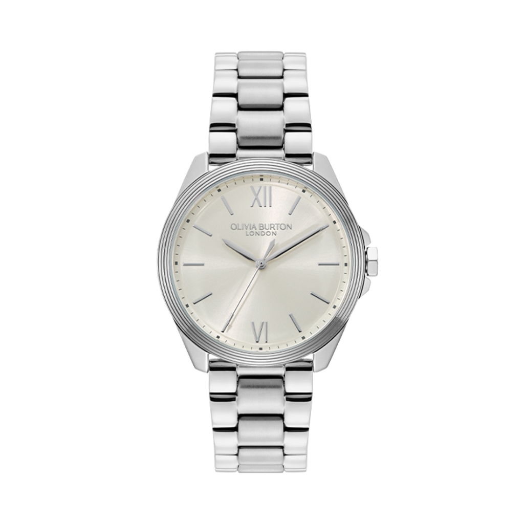 Jam Tangan Olivia Burton Sport Luxe Chiswick Ivory Sunray Dial, SS Case, SS Bracelet - 36mm 24000330