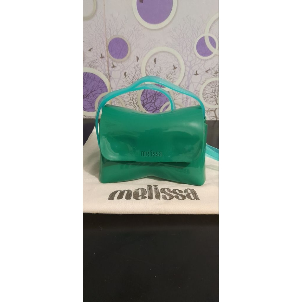Tas Cewe Melissa Mini Cross Bag/Hijau