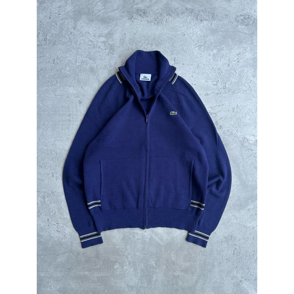 Lacoste knitwear vintage basic half zipper small logo grandpa sweater old money fashion jumpers stre