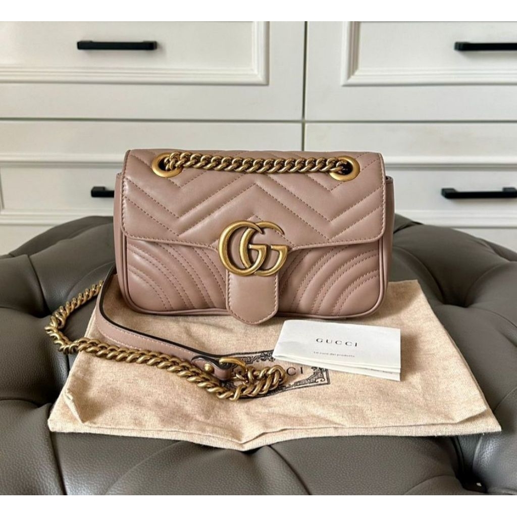 VGC Gc mini marmont nude ghwSz 22cm
With db & booklet