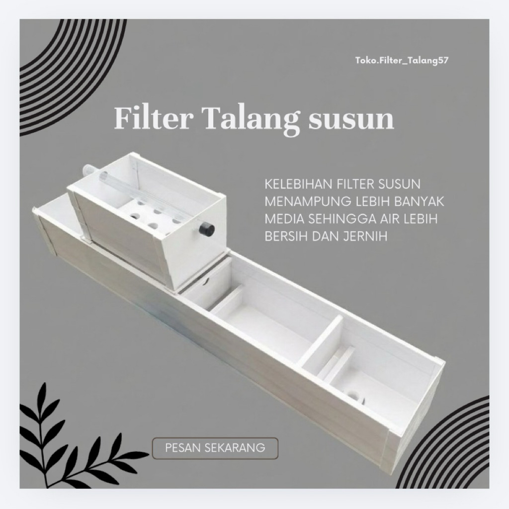 filter talang susun filter talang tingkat ukuran 60cm 70cm 80cm 90cm 100cm 110cm