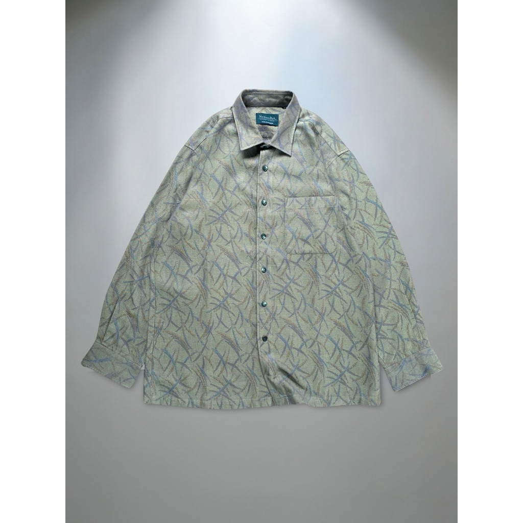 Kemeja Luxury - motif pria lengan panjang hitam naga kemeja motif bunga cowok boxy kemeja premium br