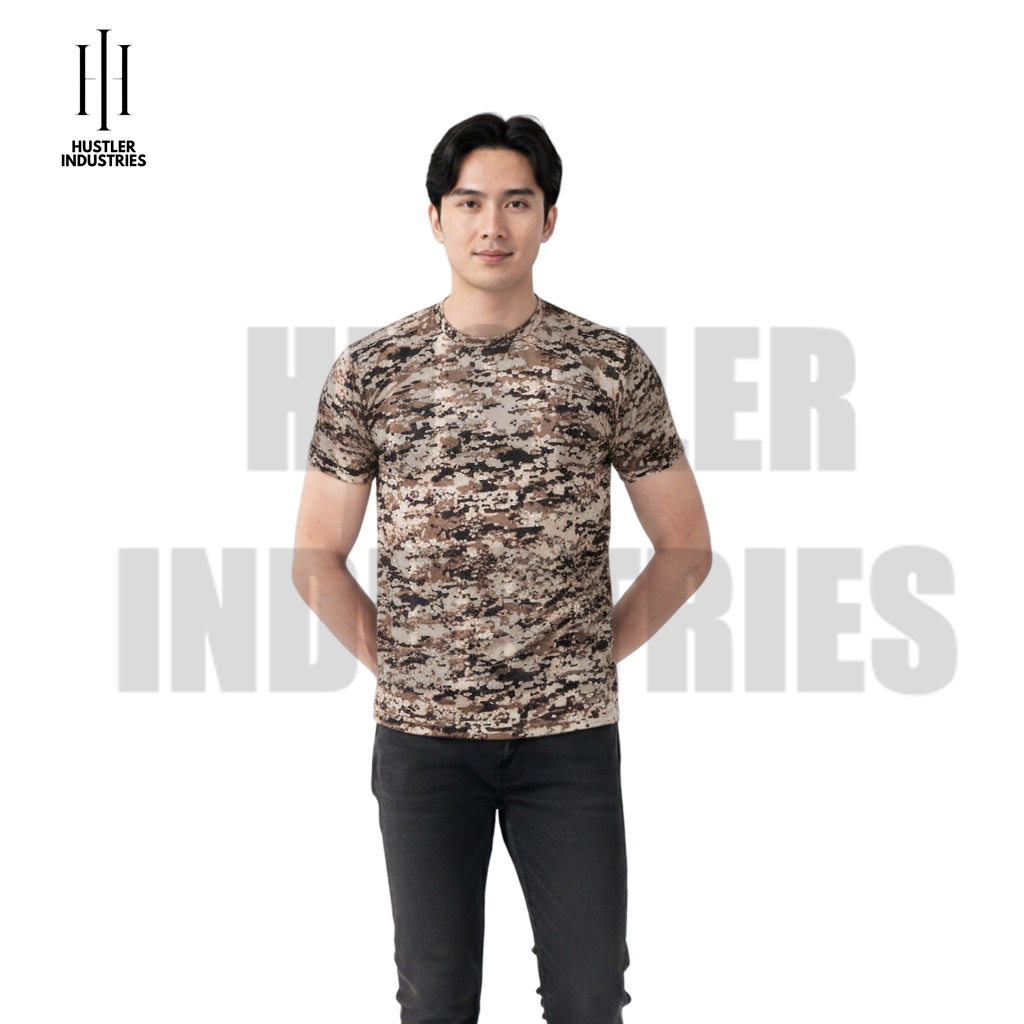 KAOS LORENG ARMY MOTIF DIGITAL GURUN BAHAN ADEM TERBAIK