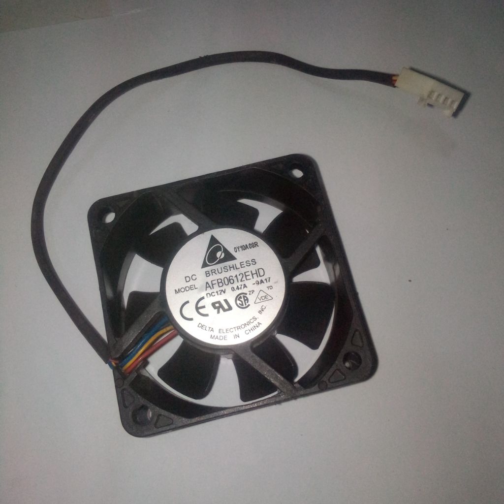FAN 6CM ORIGINAL DELTA AFB0612EHD 12V 0.47A 4PIN GARANSI