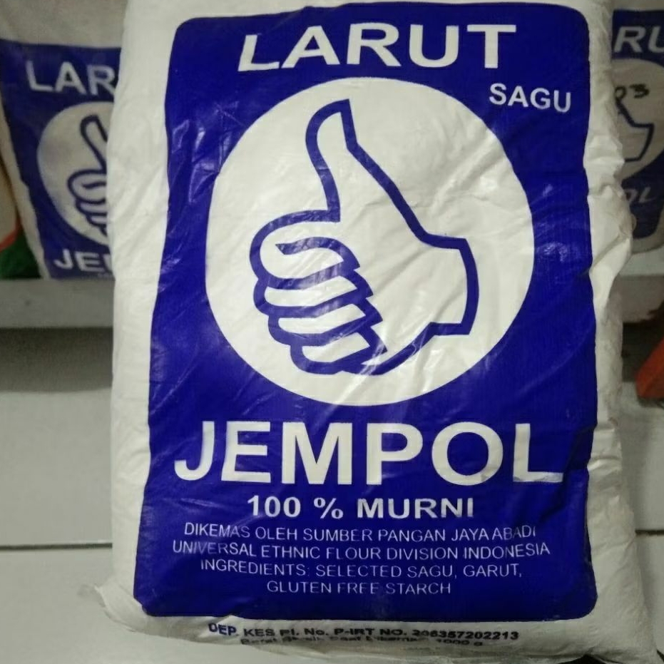 Tepung Larut Sagu 1 kg cap Jempol Pati Garut Bahan Kue Gluten Free