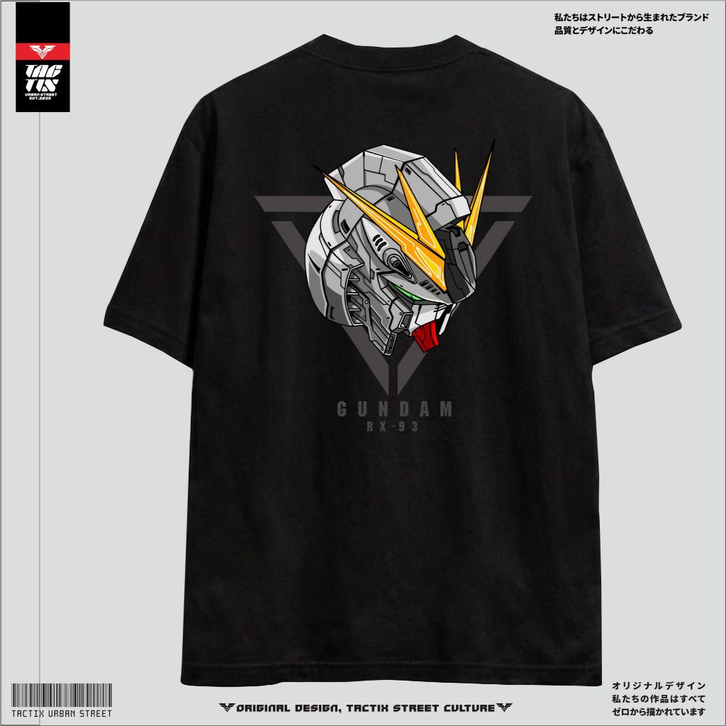TACTIX KAOS ROBOT GUNDAM RX93|kaos dewasa|Basic