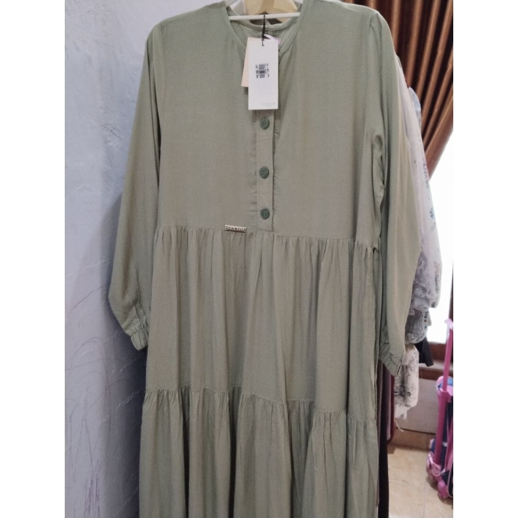 Canio gamis brand canio polos hijau sage