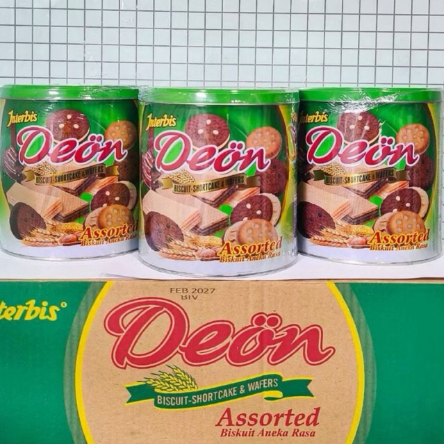 Ready Biskuit DEON Interbis Kaleng Bulat 315gr