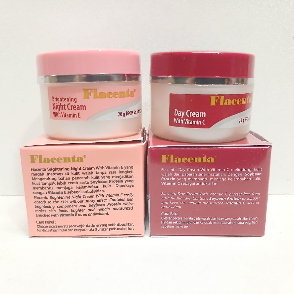 paket 2in cream flacenta  day & night cream 20gr