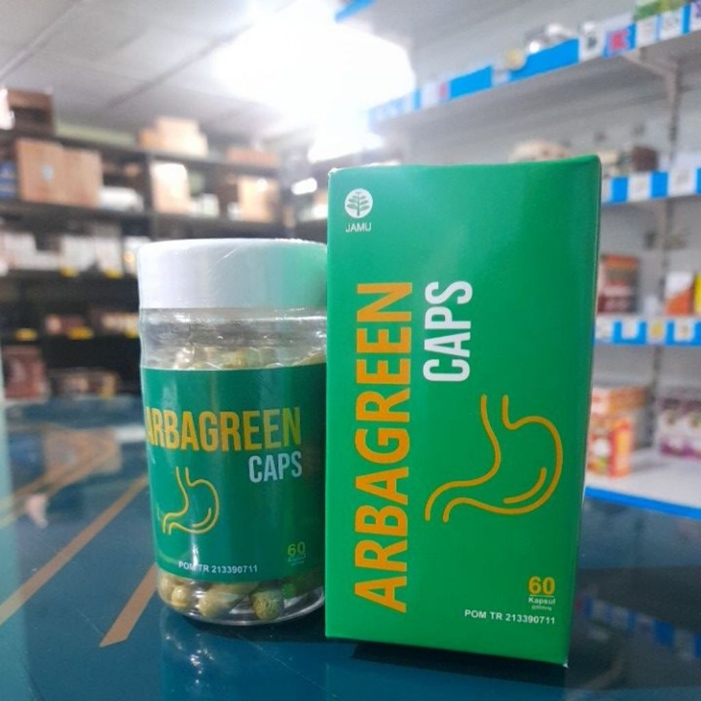ARBAGREEN CAPS 60Kapsul/herbal gangguan lambung/lambung vit 60kapsul/Arbagreen spesial lambung