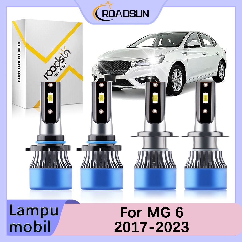 [For MG 6 2017-2023] 2PCS LED Lampu Depan Mobil Super Terang High Beam Dan Low Beam Pasang Dan Maink
