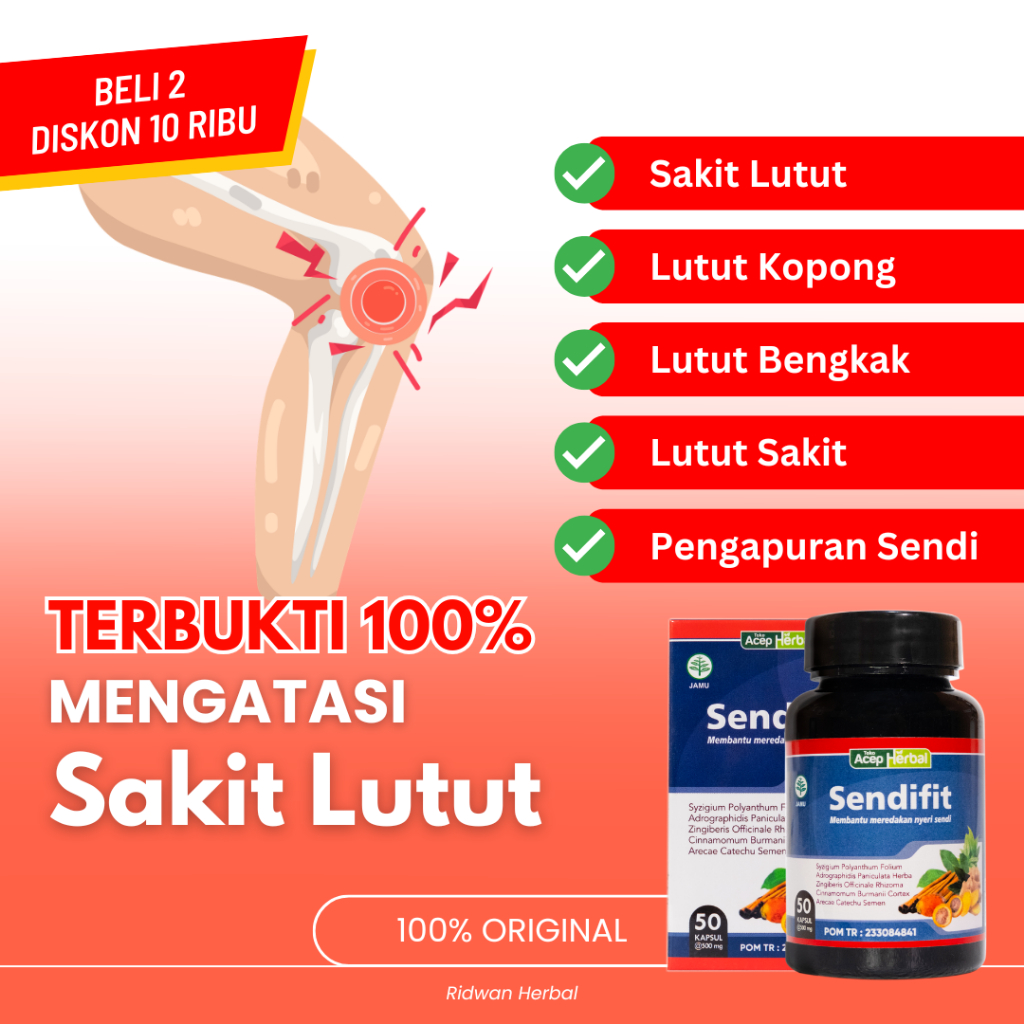Obat Sakit Lutut, Lutut Kopong, Lutut Bengkak, Lutut Kaku, Lutut Sulit Ditekuk, Lutut Sakit Saat Dig