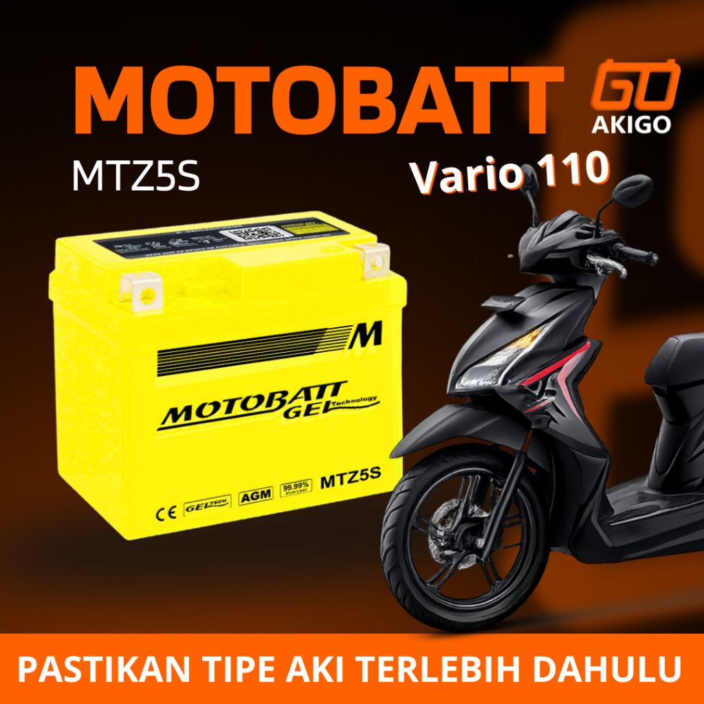 Aki Vario 110 Motobatt MTZ5