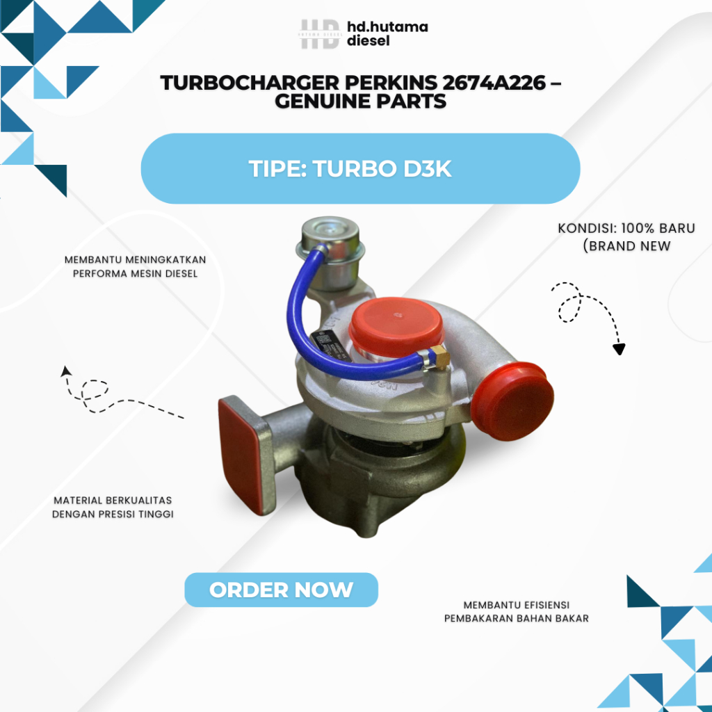 Turbocharger Perkins 2674A226 – Genuine Parts