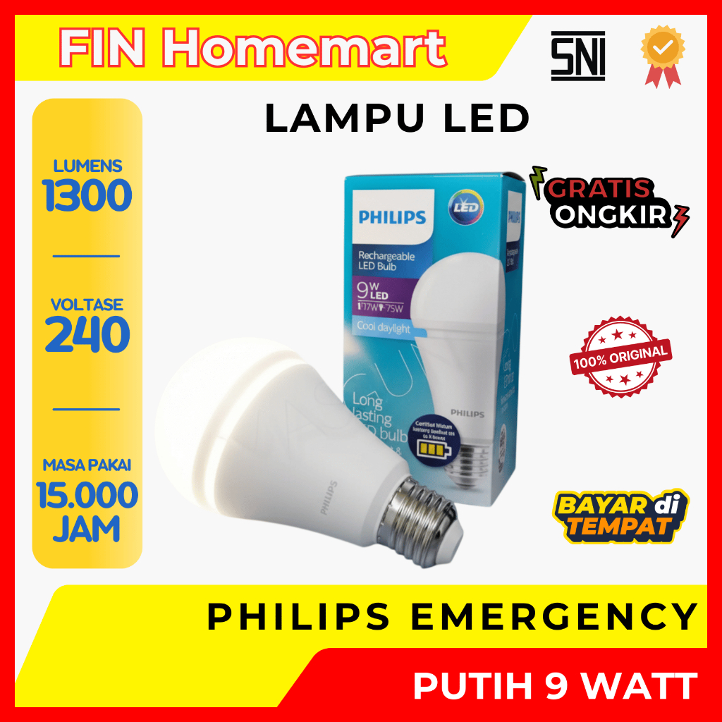 Lampu Emergency Philips 9W