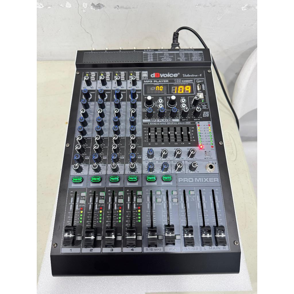 MIXER DBVOICE 4 CHANNEL + COMPRESSOR VALENTINE 4 VALENTINE-4
