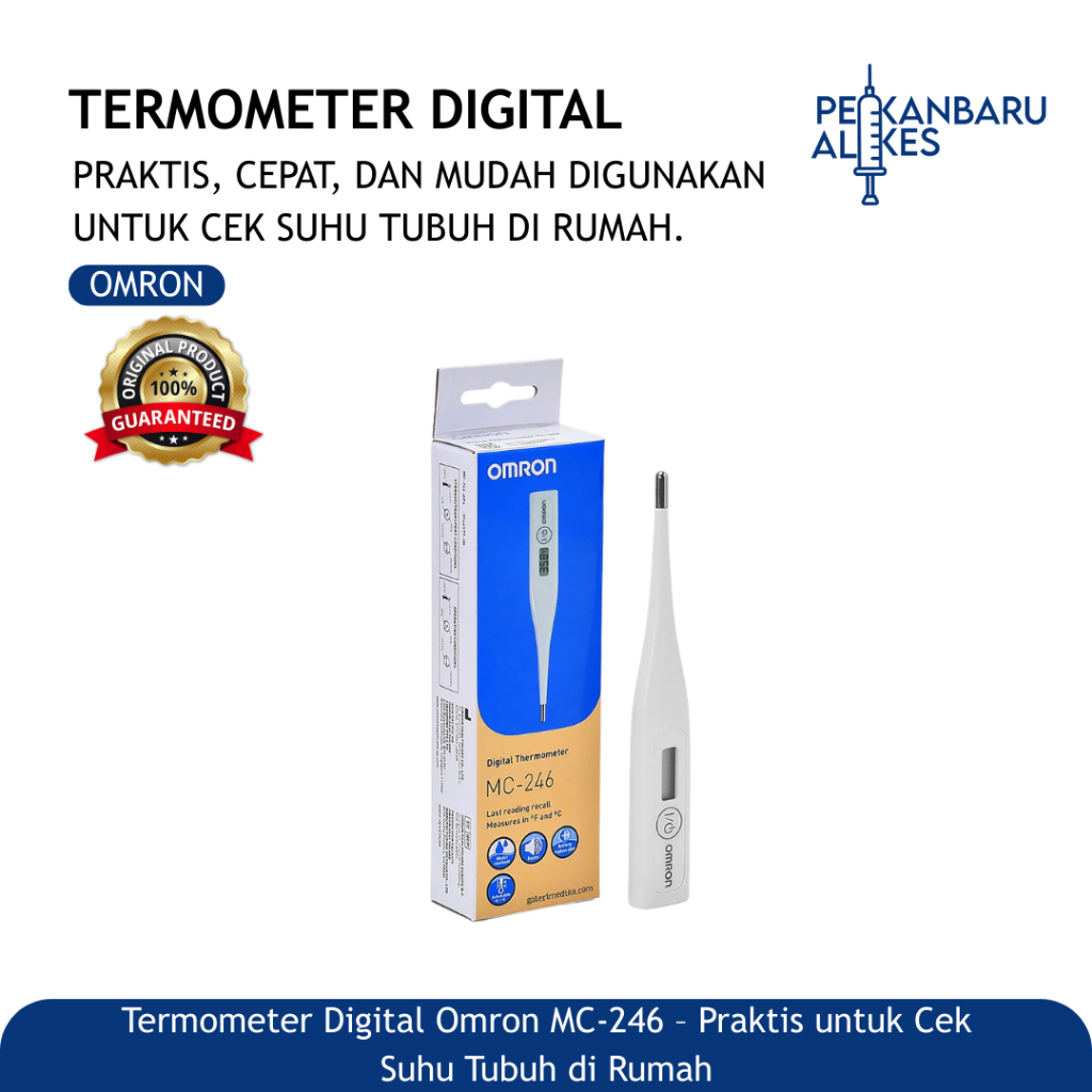Termometer Digital Omron MC-246 / Omron Termometer Digital / Pekanbaru Alkes