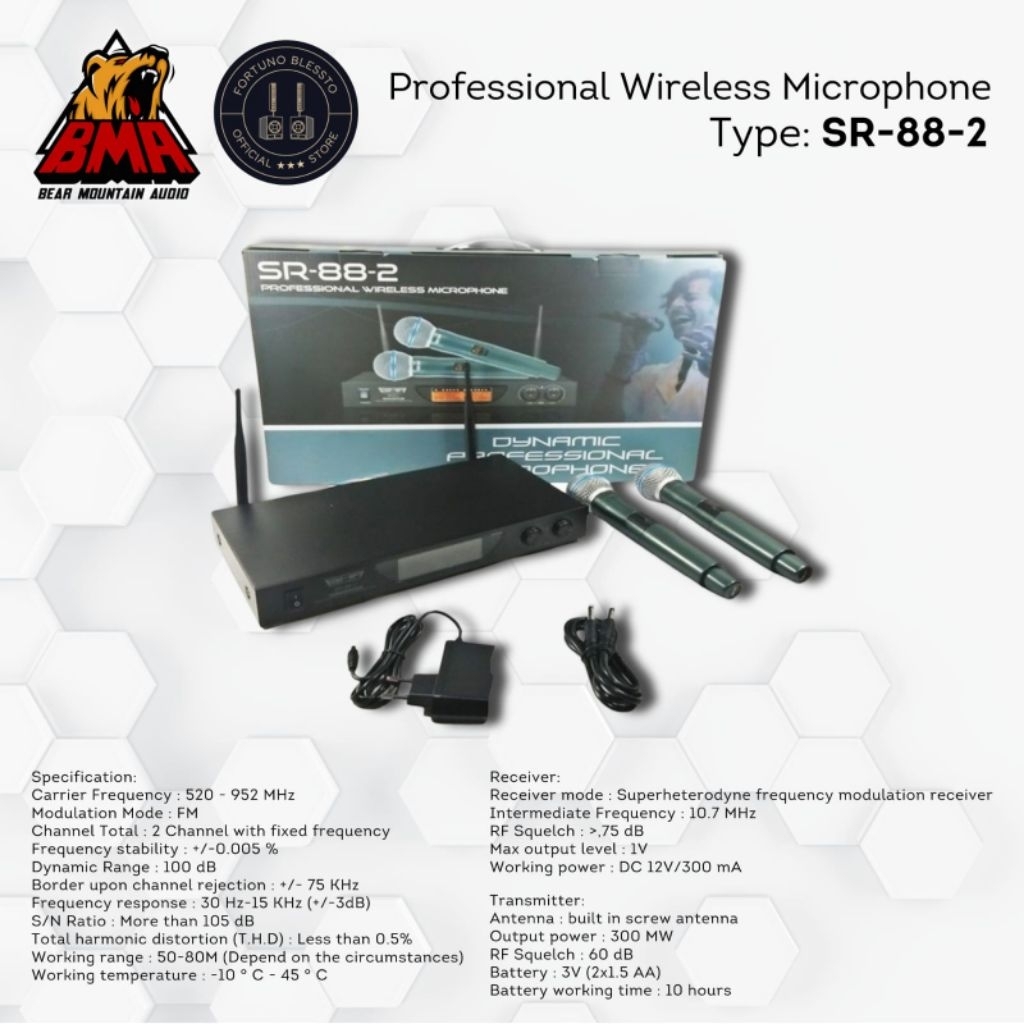 Microphone wireless BMA SR 88-2 Original