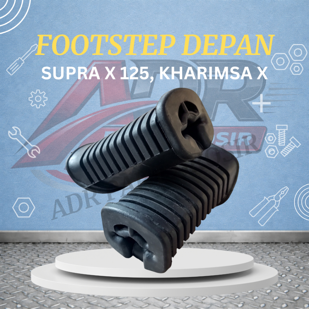 Karet step depan supra x 125 karet footstep depan karisma x supra x satu pasang