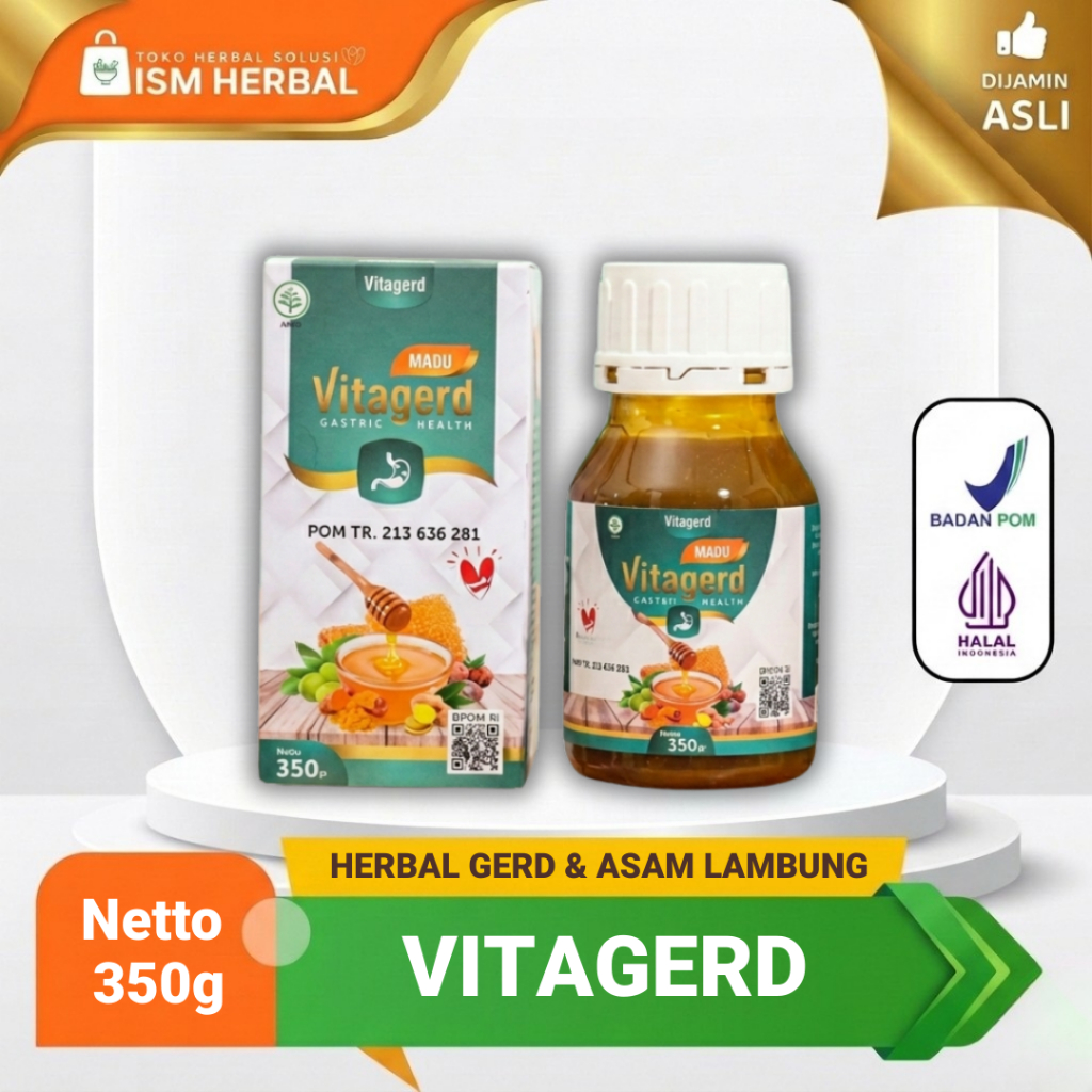 Vitagerd - Madu Herbal Atasi Asam Lambung Maag Gerd Dan Perut Kembung Makassar