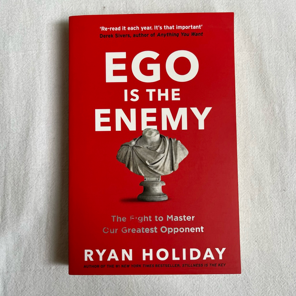Ego Is The Enemy by Ryan Holiday | buku preloved english import second murah bahasa inggris