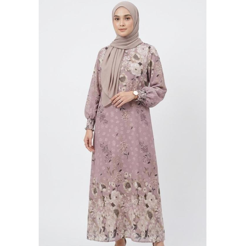 Eprise Yasmine Gamis Dress PINK(PURPLE) SS1016C | Gamis Wanita Muslim