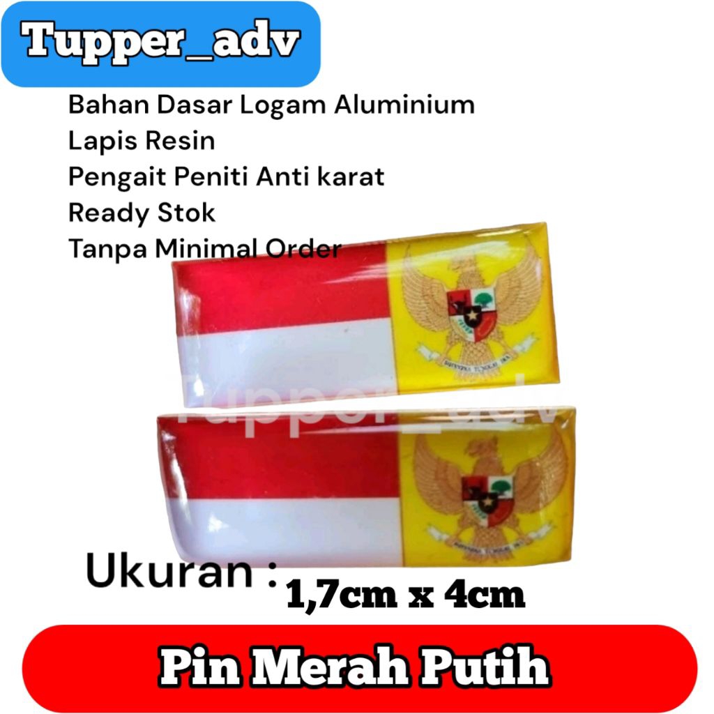 Pin MPG KUNING / Pin Bros Merah Putih / Pin MPG Garuda Paskibra / Pin LK Paskibra / Pin Merah Putih 