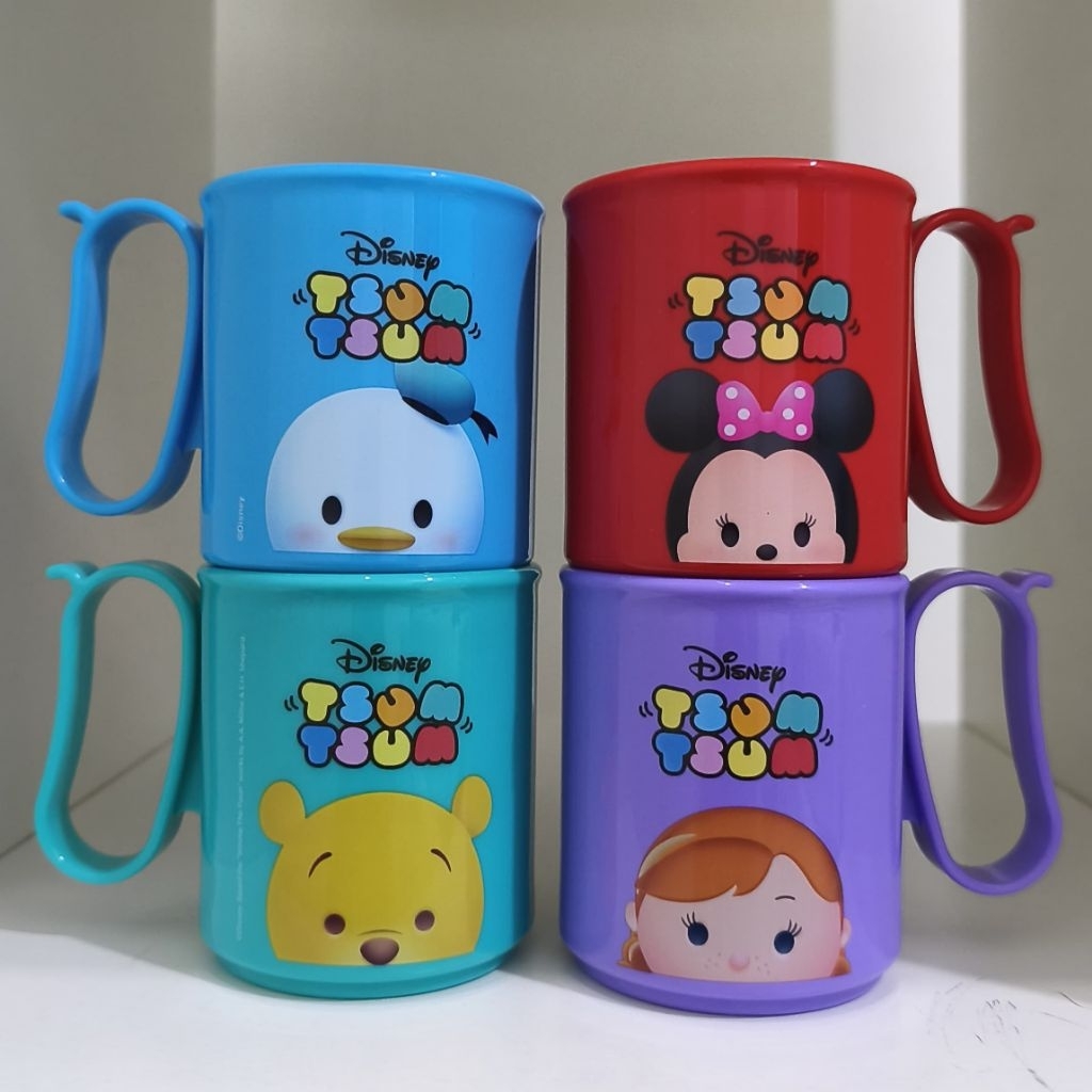 Disney Tsum Tsum Mug / Jumbo Mug Gelas tutup Tupperware