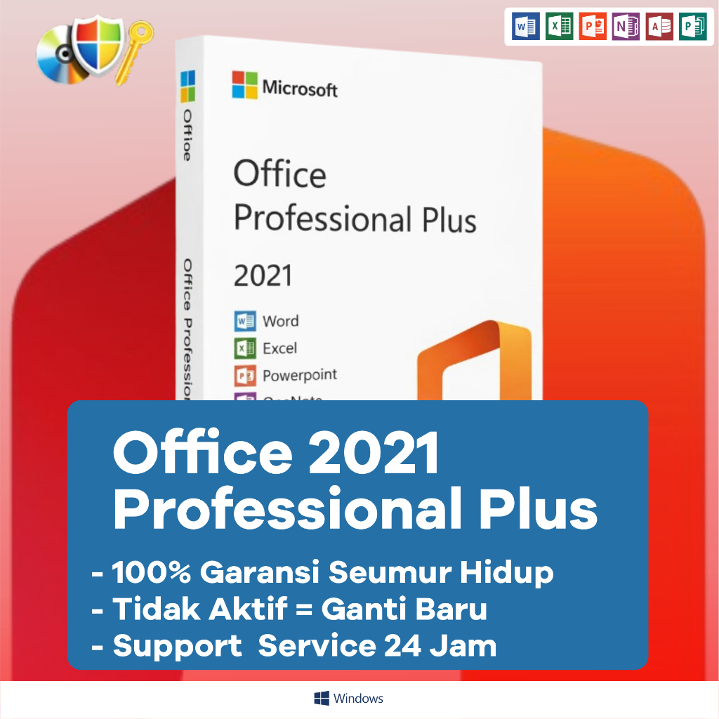 Office 2021 Pro Plus Original Key | Aktivasi Instan | Lifetime Word Excel PowerPoint