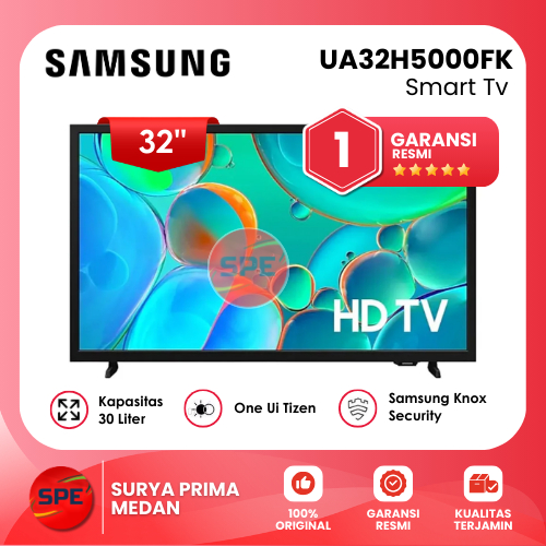SMART TV SAMSUNG UKURAN 32 INCH UA32H5000FK HD GARANSI RESMI (MEDAN)