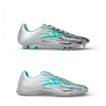 SEPATU SPECS LIGHTSPEED REBORN IN FG SILVER BLACK AQUA