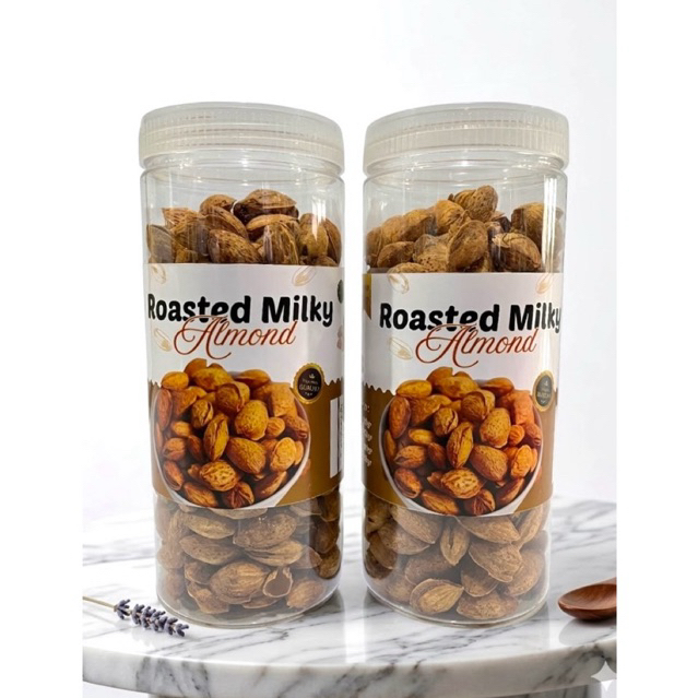 Kacang Almond Kulit Susu Panggang