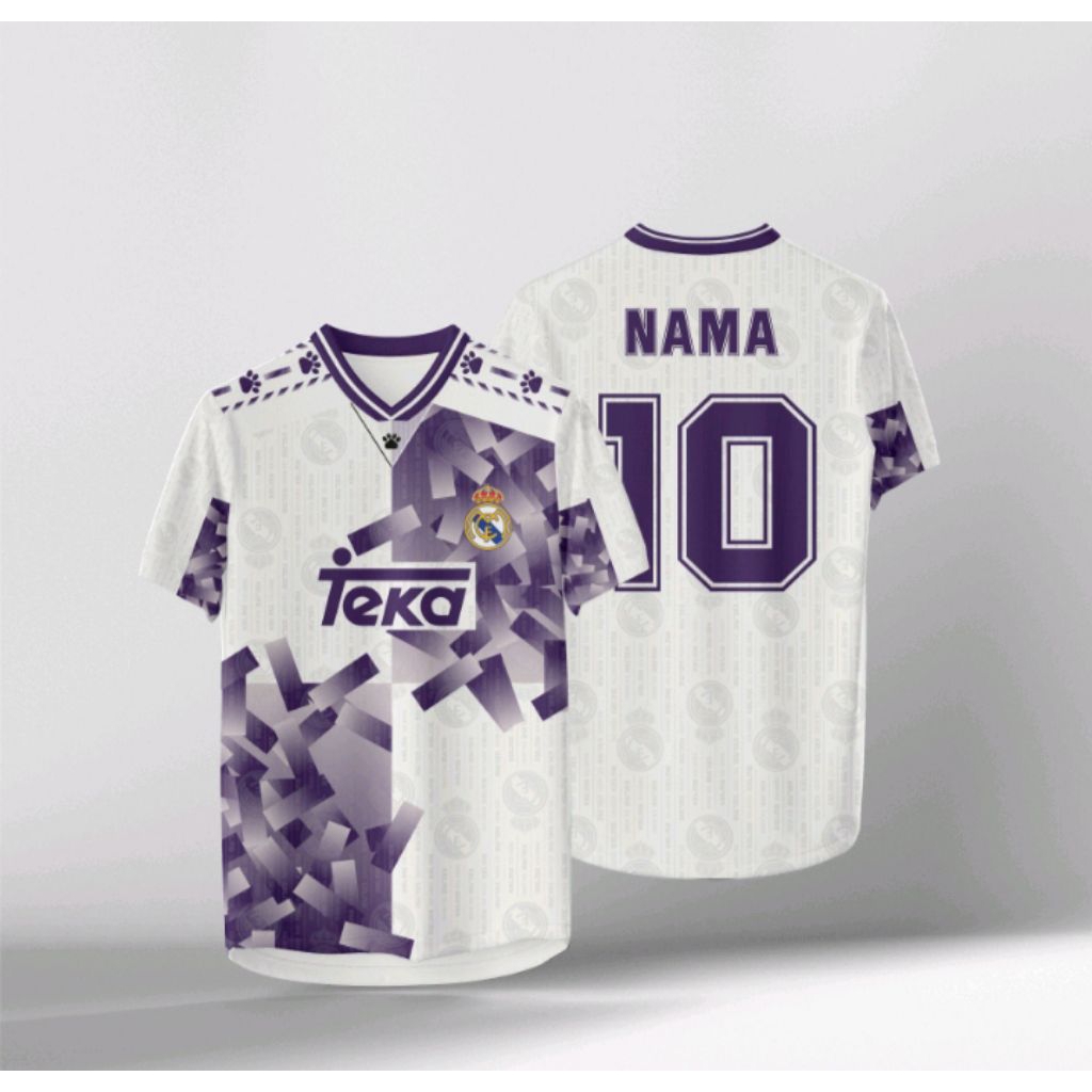 JERSEY MADRID 1996 GRATIS NAMA DAN NOMOR PUNGGUNG