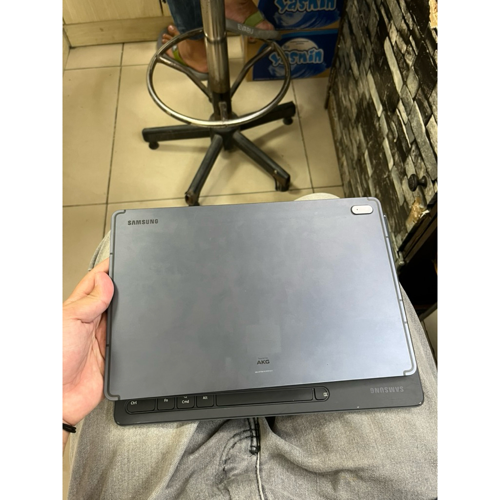 Samsung Tab S7 fe 6/128gb second + keyboard siap pakai