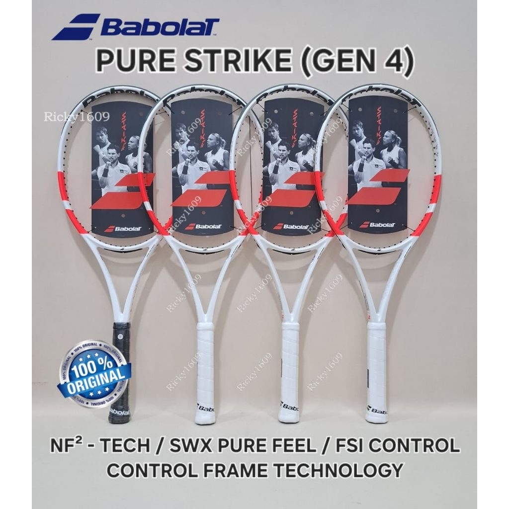 RAKET TENIS BABOLAT PURE STRIKE  100 Gen 4 - BABOLAT PURE STRIKE  LITE Gen 4 - BABOLAT PURE STRIKE  