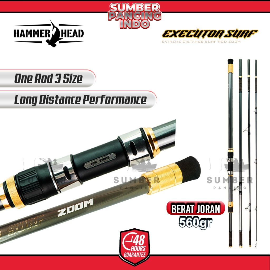 HAMMER HEAD Joran Pancing Surf Casting EXECUTOR SURF 390cm 420cm 450cm X30 Carbon Zoom Premium Alumi