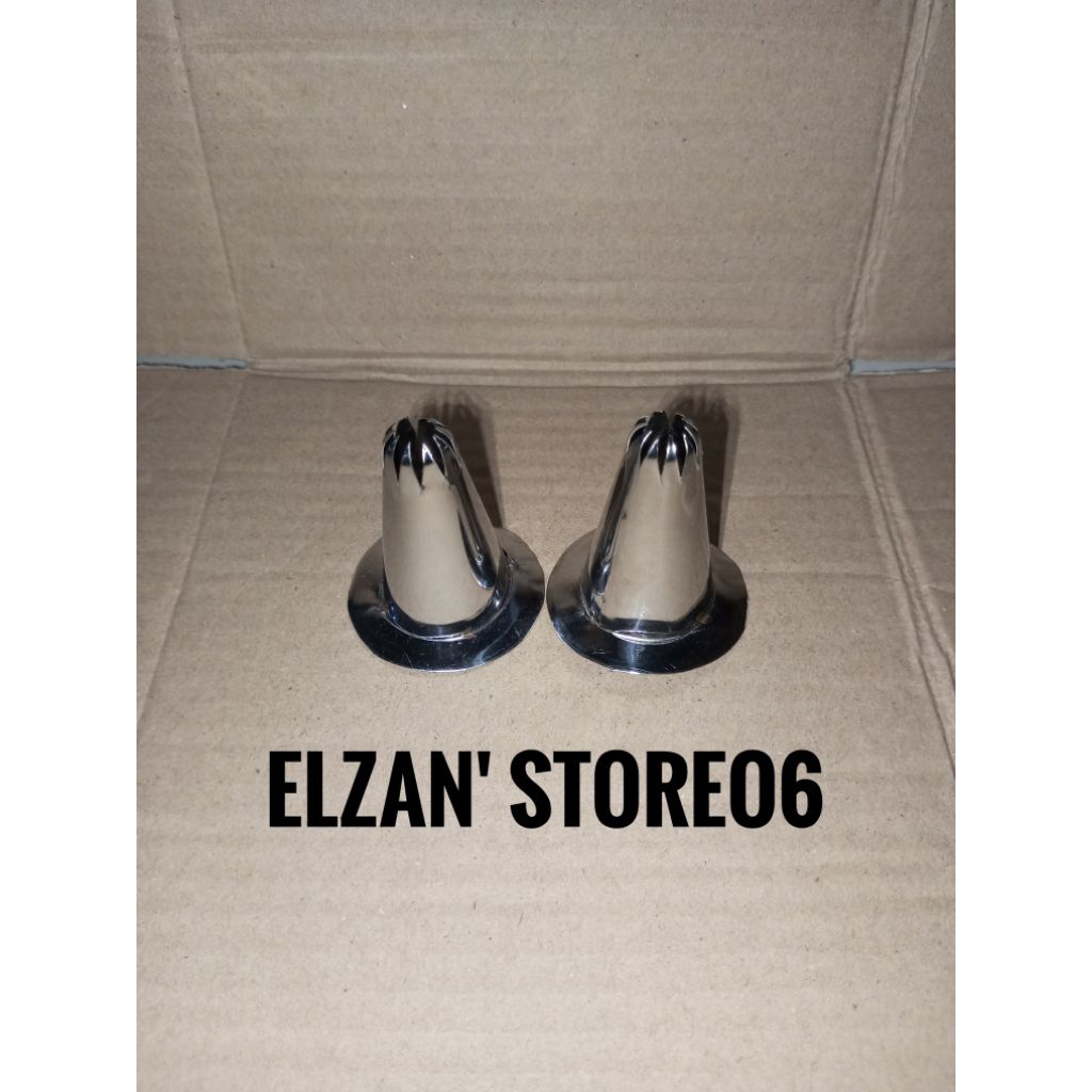 2 pcs Cetakan spuit topi / Cetakan kue semprit topi stainles