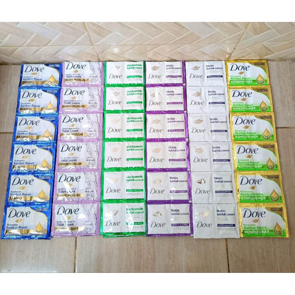 shampo dove&conditioner sachet 9ml