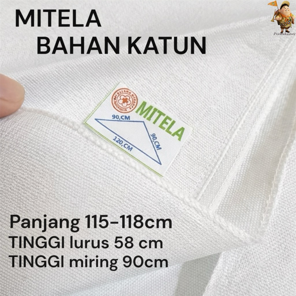 Mitela Bahan Kain Katun Kesat Mitela PMI PMR