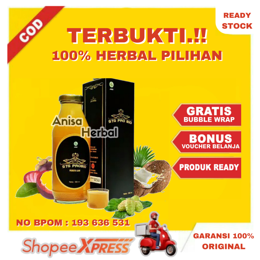 PRO BIO PRO BIO STG PROBIO PROBIOTIK HERBAL FERMENTASI MADU PROPOLIS AIR KELAPA BPOM MADU HERBAL