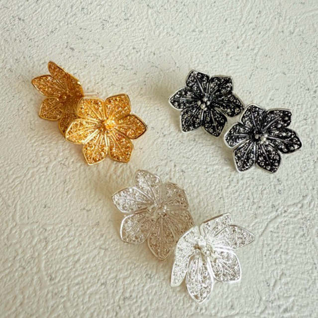 subeng Sekar Gold / Silver / bakar cerorot / anting bali