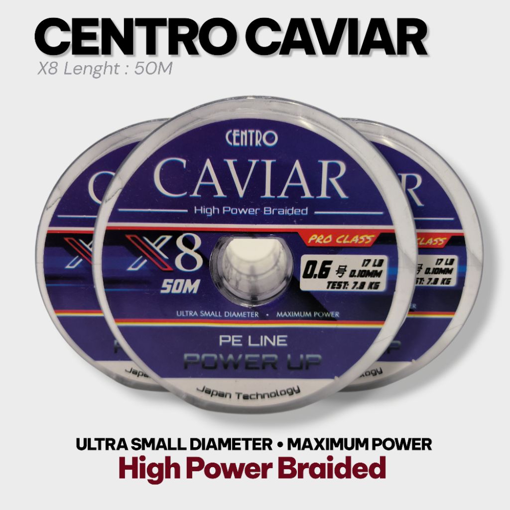 Senar PE Centro CAVIAR X8 50M Darkgreen