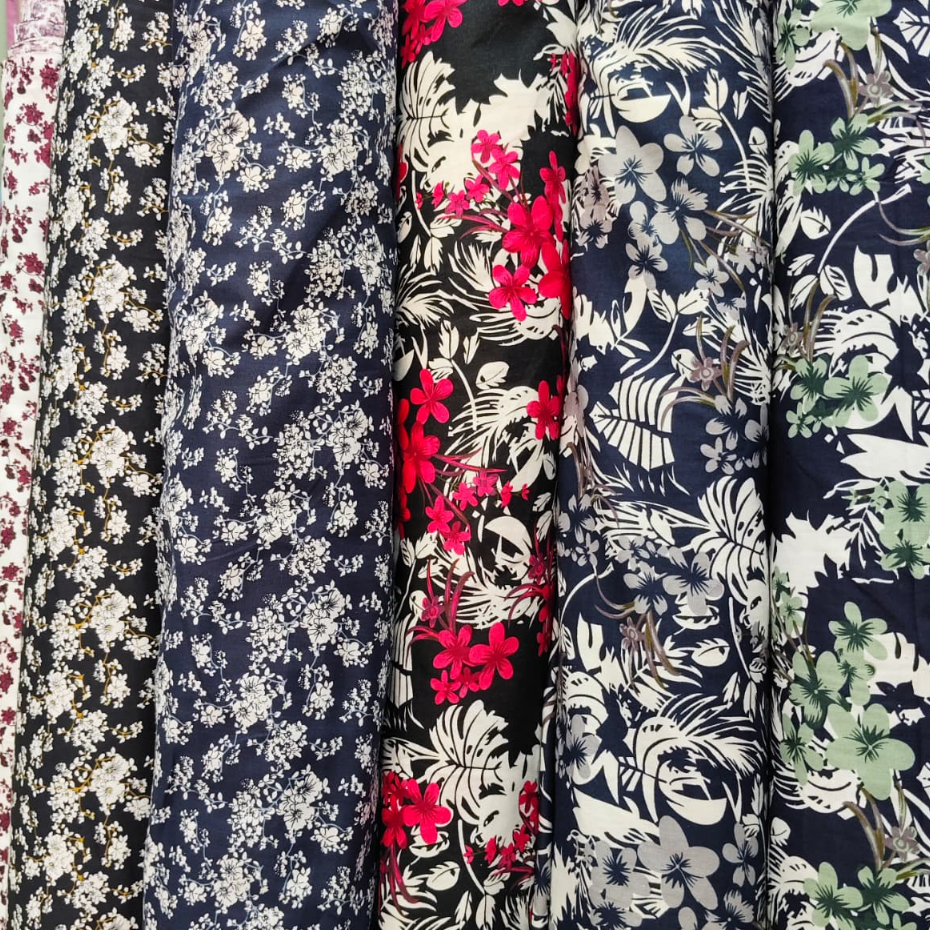 KAIN KATUN JEPANG BUNGA SHABBY KAIN KATUN JEPANG MOTIF BUNGA KAIN KATUN MOTIF PREMIUM